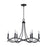 OPEN BOX ITEM: Capital Lighting Sonnet 6 Light Chandelier, Black - 431661MB