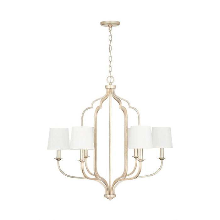 OPEN BOX ITEM: Capital Lighting Ophelia 6-Light Chandelier, GD - CL438761WG-698