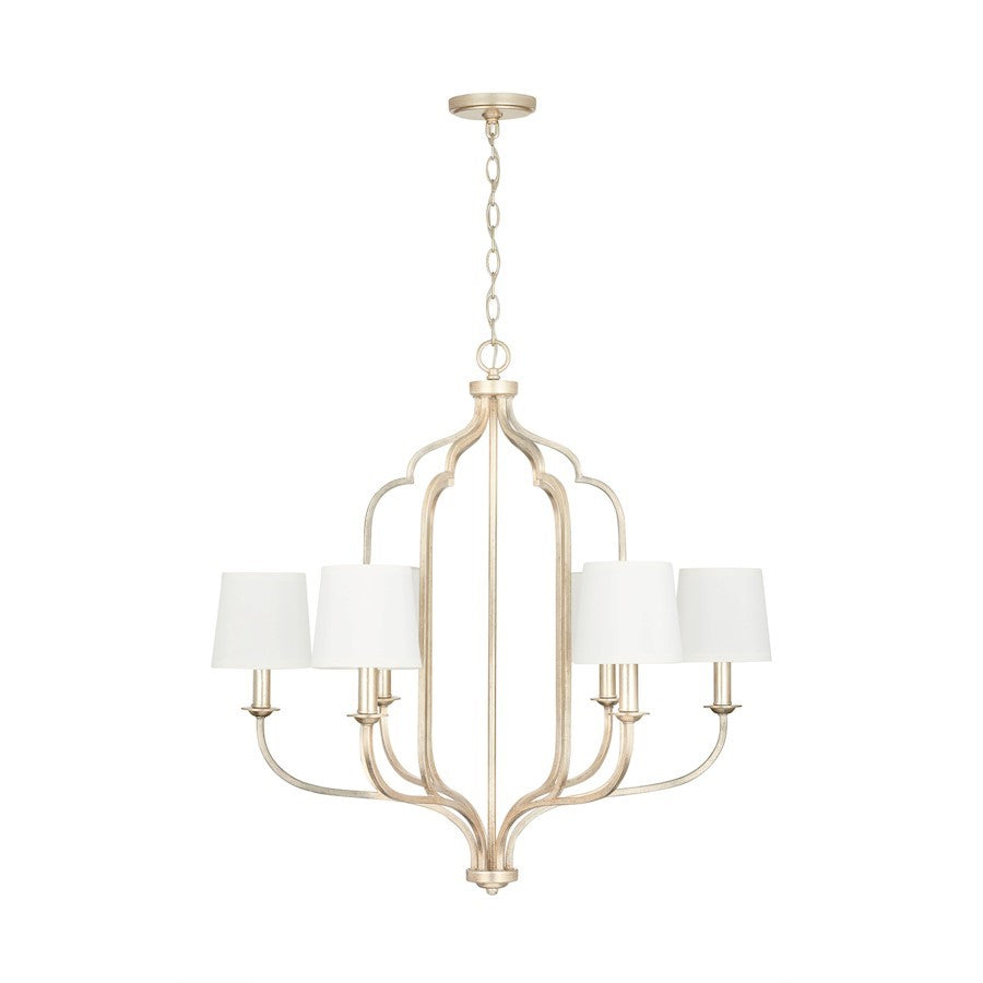 OPEN BOX ITEM: Capital Lighting Ophelia 6-Light Chandelier, GD - CL438761WG-698