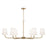 OPEN BOX ITEM: Capital Lighting Brody 6 Light Chandelier, Brass/White