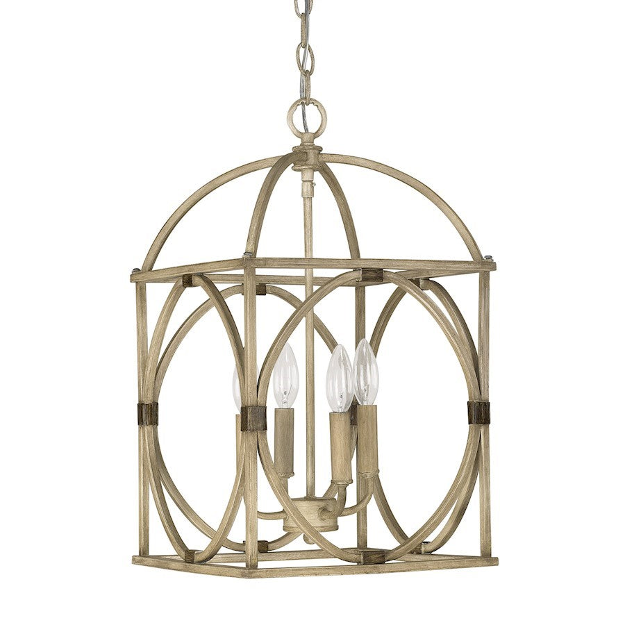 OPEN BOX ITEM: Capital Lighting Foyer, 4 Light Foyer, French Oak