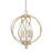 OPEN BOX ITEM: Capital Lighting Bailey 4 Light Pendant, Winter Gold - 4723WG