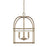 OPEN BOX ITEM: HomePlace by Capital Lighting 4 Light Foyer, Brass - 527542AD