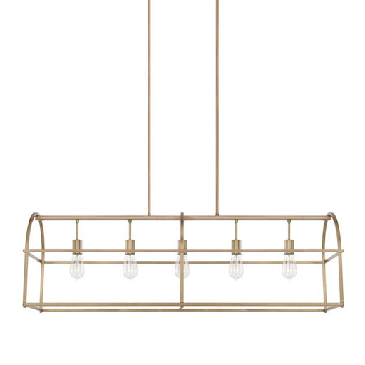 OPEN BOX ITEM: HomePlace by Capital Lighting 5 Light Island, Brass - 825751AD