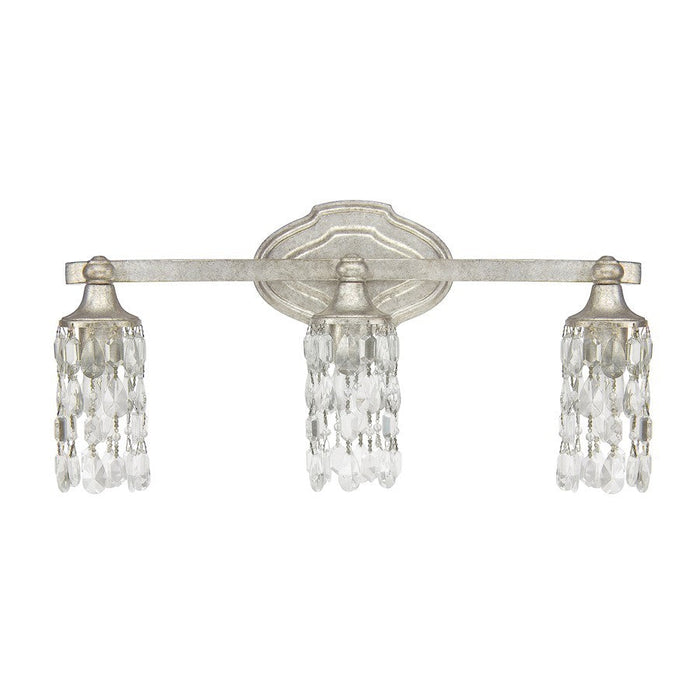 OPEN BOX ITEM: Capital Lighting Blakely 20.5" 3 Light Vanity, Antique Silver