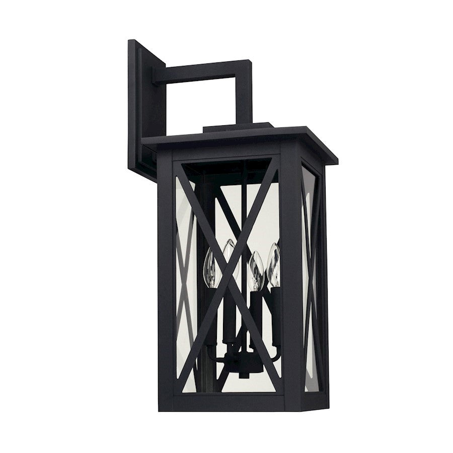 OPEN BOX ITEM: Capital Avondale 4 Light Outdoor Wall Mount, BK - CL926641BK