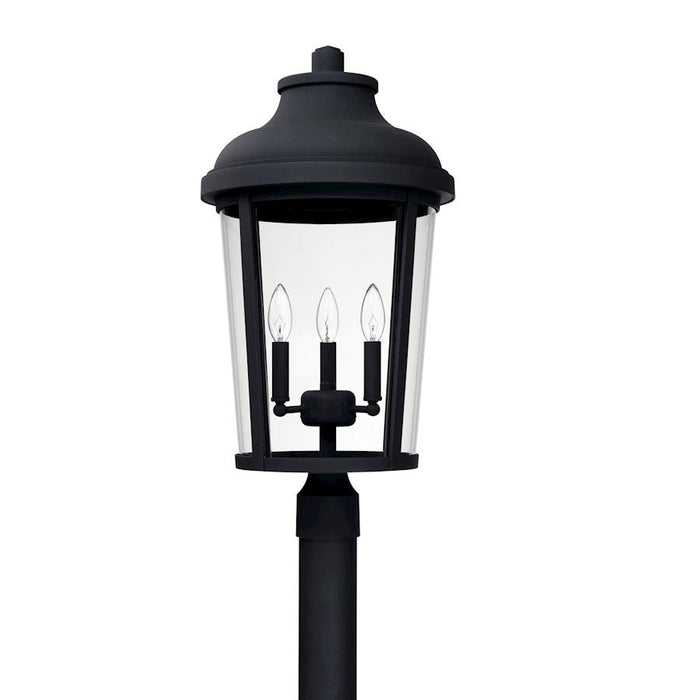 OPEN BOX ITEM: Capital Lighting Dunbar 3Lt Outdoor Post Mount, BK - CL927034BK