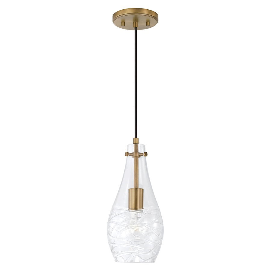 OPEN BOX ITEM: Austin Allen & Co. 1-Light Pendant, Aged Brass - AA1006AD