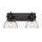 OPEN BOX ITEM: Golden Lighting Hines 2 Light Bath Vanity, Black - 3118-BA2BLK-SD