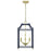 OPEN BOX ITEM: Golden Lighting Leighton 3 Light Pendant, BS/NV - 8401-3PSB-NVY