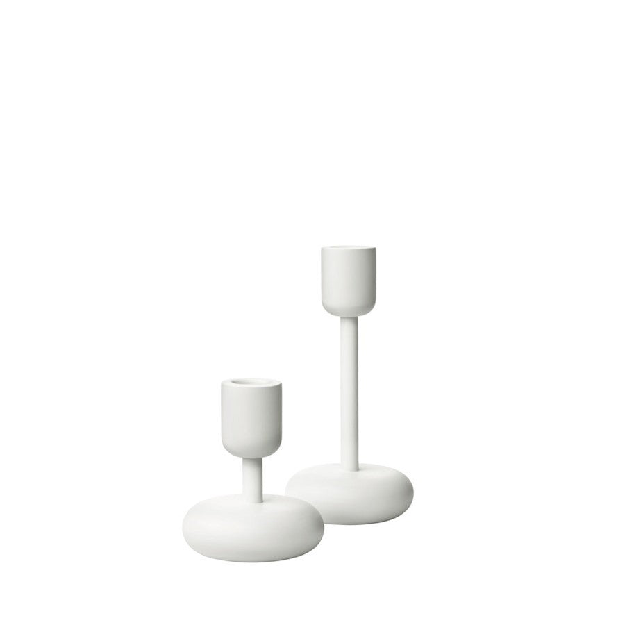 OPEN BOX ITEM: Iittala Nappula Candleholder (Set of 2), White - IZ1009089