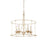 OPEN BOX ITEM: Minka Lavery Westchester 5 Light 24" Chandelier, WH/GD - 1047-701