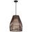 OPEN BOX ITEM: Minka Lavery Brentwood Shore 1 Light 12" Pendant, Coal/Etch Opal