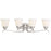 OPEN BOX ITEM: Minka Lavery Savannah Row 4 Light Bath, Brushed Nickel - 3324-84