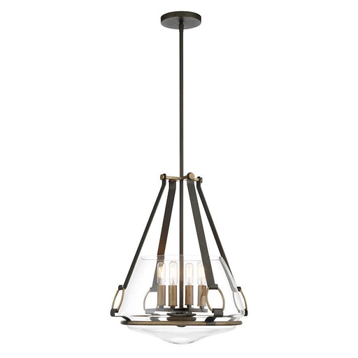 OPEN BOX ITEM: Minka Lavery Eden Valley 4Lt Conv Pendant, Iron/Gold - MI3904-107