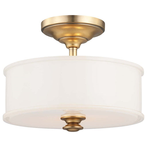 Minka Lavery Harbour Point 2 Light Semi Flush Mount, Liberty Gold - 4172-249