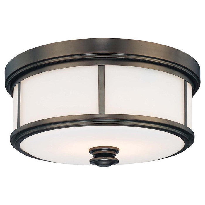 OPEN BOX ITEM: Minka Lavery Harvard Court 2 Light Flush, Bronze - MI4365-281