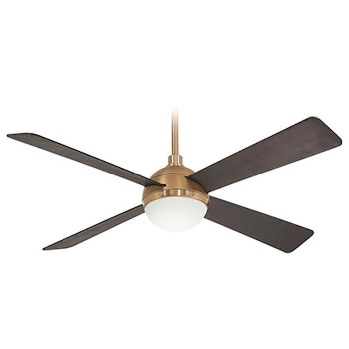 OPEN BOX ITEM: Minka Aire Orb 54" LED Ceiling Fan, Brass - MIF623L-BBR-SBR