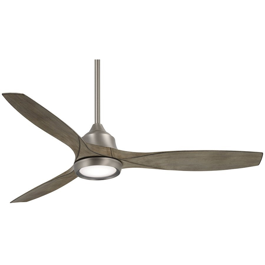 OPEN BOX ITEM: Minka Aire Skyhawk Led 60" Ceiling Fan, Nickel - MIF749L-BNK