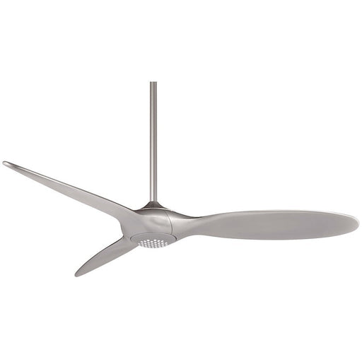 OPEN BOX ITEM: Minka Aire Force 60"Ceiling Fan w/LED Light, Silver - F838L-SL