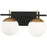 Minka George Kovacs Alluria 2-LT Bath, Weathered Black/Autumn Gold - P1352-618