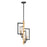 OPEN BOX ITEM: Maxim Lighting Flambeau 4-Light Chandelier, BK/AB - MX16114BKAB