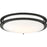 OPEN BOX ITEM: Nuvo Lighting Glamour LED 17" Flush, White/Black - 62-1437