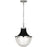 OPEN BOX ITEM: Robert Abbey Brighton 1 Light Pendant, PN/Black Hood - ROS3391