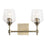 OPEN BOX ITEM: Varaluz Margaux 2 Light Bath Vanity, Antique Brass - VL340B02AB