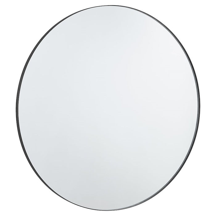 Quorum 42" Round Mirror, Matte Black - 10-42-59