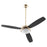 Quorum Expo 52" 3 Blade LED Fan, Aged Brass - 20523-80