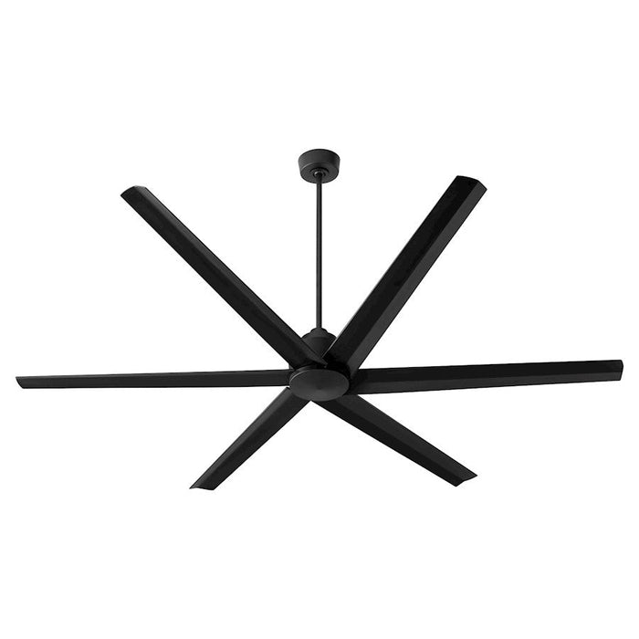 Quorum Titus 80" 6 Blade Ceiling Fan, Matte Black - 20806-59