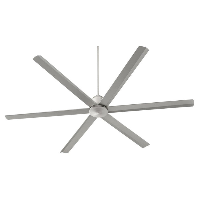 Quorum Titus 80" 6 Blade Ceiling Fan, Satin Nickel - 20806-65