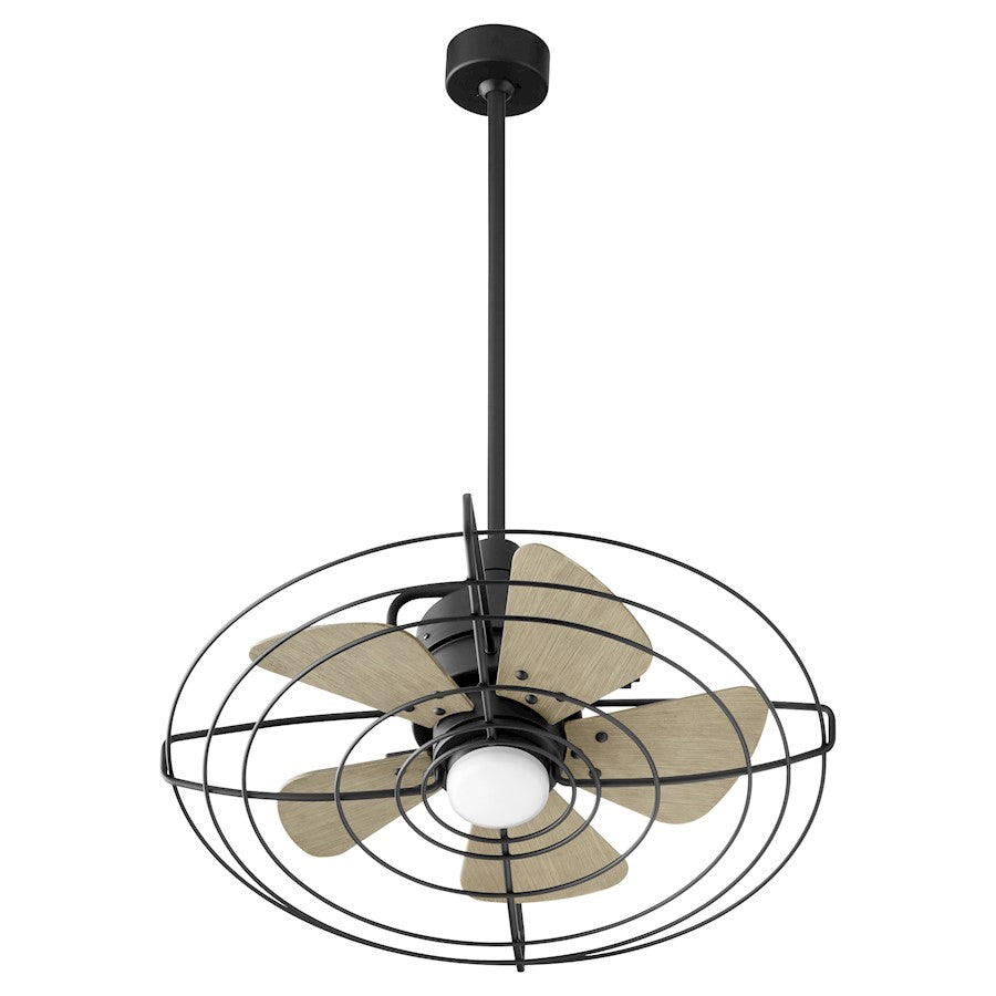 Quorum Bandit 24" Patio Fan, Noir 22245-69