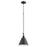 Quorum 1 Light 10" Cone Pendant, Noir - 3391-69