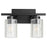 Quorum Ladin 2 Light Vanity, Noir/Clear 501-2-69