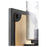 Quorum 1 Light Corner Brkt Wall Mount, Noir/Driftwood