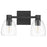 Quorum Relo 2 Light Vanity, Matte Black/Clear - 515-2-59