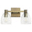 Quorum Relo 2 Light Vanity, Dark Brass/Clear - 515-2-81