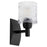 Quorum Stadium 1 Light Wall Mount, Noir - 5184-1-69