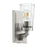 Quorum 1 Light Fluted Wall Mount, Satin Nickel/Clear - 5201-1-65