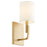 Quorum Tempo Wall Mount, Aged Brass/White