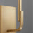 Quorum Tempo Wall Mount, Aged Brass/White