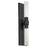 Quorum Sheridan 2 Light Wall Mount, Matte Black/Clear 522-2-59