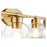 Quorum Volan 4 Light Bath Vanity, Aged Brass