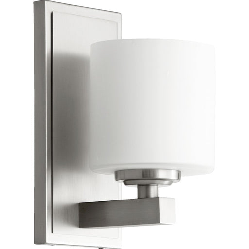 Quorum 1 Light Wall Mount, Satin Nickel