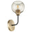 Quorum Clarion 1 Light Wall Mount, Noir/Aged Brass - 572-1-6980