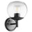 Quorum Lyon 1 Light Wall Mount, Matte Black/Clear 578-1-59