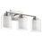 Quorum 3 Light Vanity, Satin Nickel/Clear/Opal 582-3-65