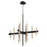 Quorum Luxe 20 Light Chandelier, Noir/Aged Brass - 60-20-6980